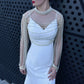 Short Dresses Long Dresses European And American Luxury Beaded Bridal Gown Shawl