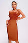 Formal Dresses Women's Fashionable Tube Top Feather Bandage Dress