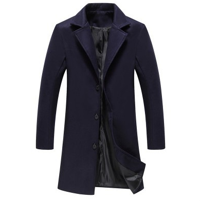Mens Coats & Jackets Autumn And Winter New Solid Color Casual Business Woolen Coats