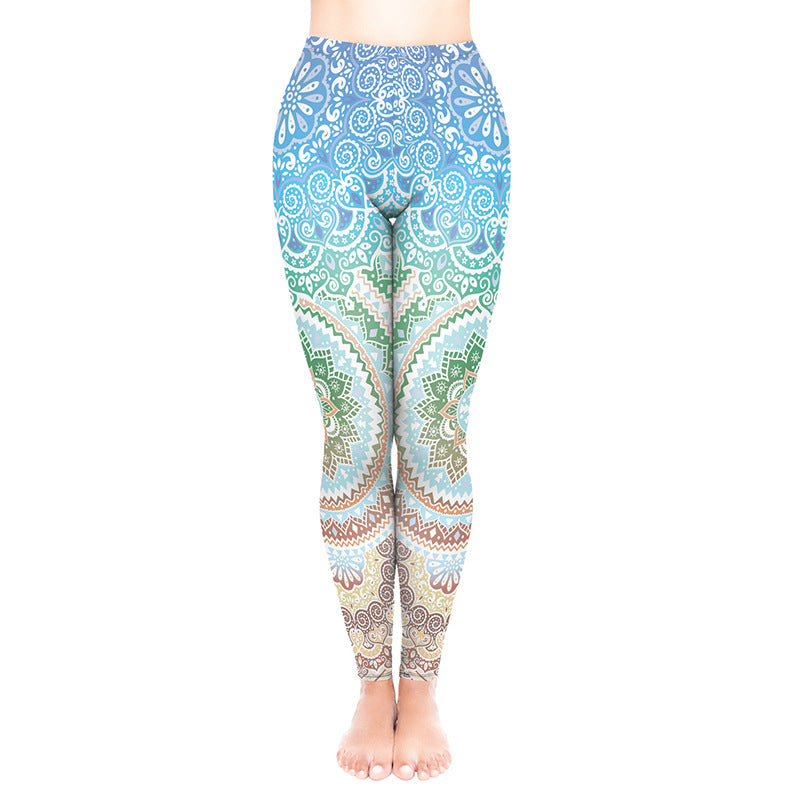 Yoga Pants & Leggings Mandala flower print leggings