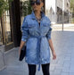 Coats & Jackets Fashion Casual Women's Slim-Fit Lapel Denim Jacket
