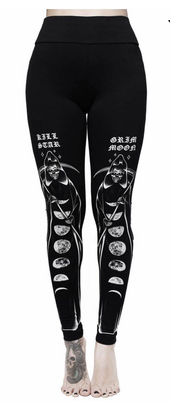 Yoga Pants & Leggings Ladies Fashion Print Gothic PUNK Sports Leggings Yoga Pants