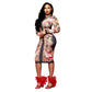 Mid Length Dresses Ready-to-wear Women's Printed African Dresses