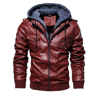 Mens Coats & Jackets Winter Fashion Motorcycle Leather Jacket Men Slim Fit Oblique Zipper PU Jackets Autumn Mens Leather Biker Coats Warm Streetwear