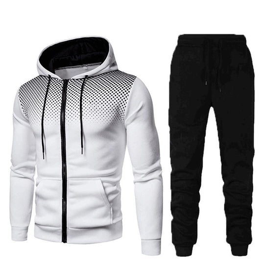 Mens Matching Pants Sets Sports Fitness Autumn And Winter Men's Suit