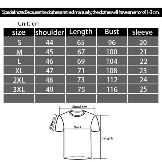 Mens Shirts 3D Digital Printing Casual Round Neck Short Sleeves T-shirt