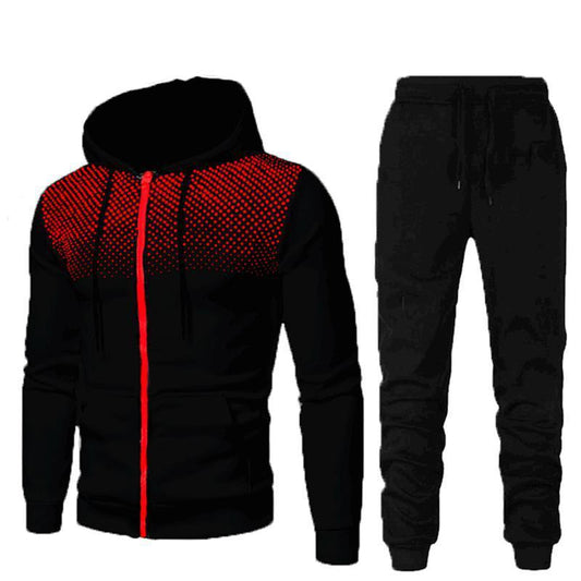 Mens Matching Pants Sets Sports Fitness Autumn And Winter Men's Suit