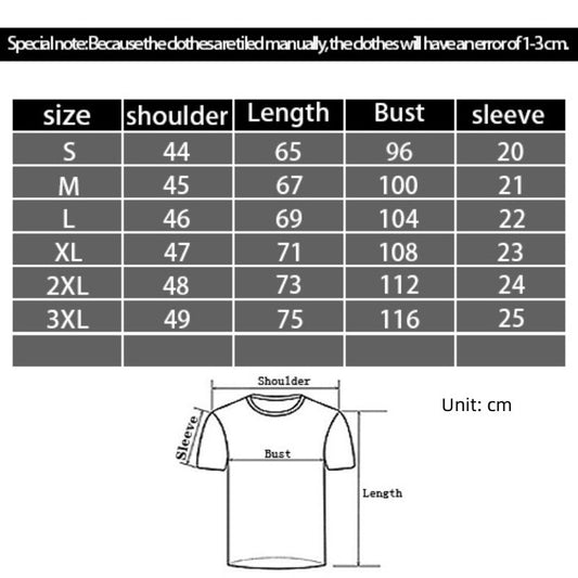 Mens Shirts 3D Digital Printing Casual Round Neck Short Sleeves
