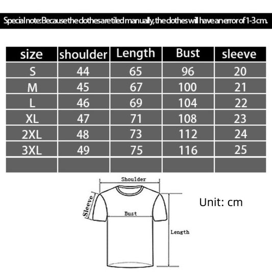 Mens Shirts 3D Digital Printing Casual Round Neck Short Sleeves