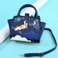 Women Leather Embroidery Handbags Girl Shoulder Bags