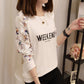 Womens Shirts New Korean version of wild long sleeves