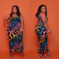 Long Dresses Plus Sizes Color Leopard Print Womens Clothing