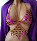 Ladies Crystal Bra Chain Bikini Body Chain Set
