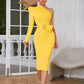 Formal Dresses Women's Fashionable Long Sleeve Slimming Tight Dress