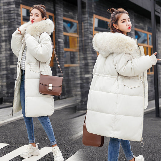 Coats & Jackets Korean Style Plus Size Slim-fit Hooded Women's Down Jacket
