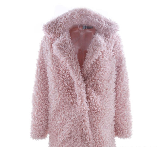 Coats & Jackets Fashion Women Loose Collar Fur Jacket Winter Fur Coats