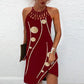 Comfy Dresses Fashion Print Dress Casual Halterneck Dresses For Women Summer Clothes