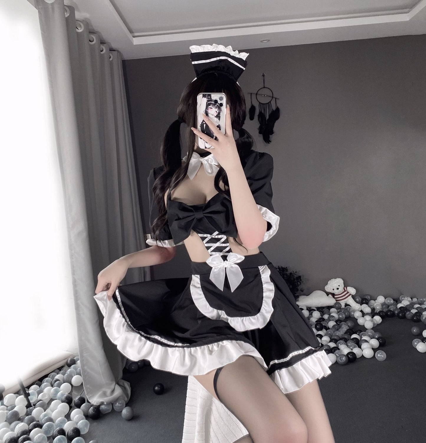 Erotic Lingerie Bed Maid Outfit Passion Suit