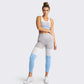Yoga Pants and Leggings Beauty Back Striped Sports Waistcoat High Waist Yoga Set