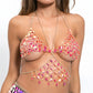 Ladies Crystal Bra Chain Bikini Body Chain Set