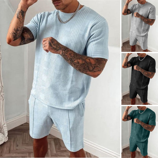 Mens Matching Shorts Sets Sports And Leisure Suit AliExpress Short Sleeve Shorts Suit