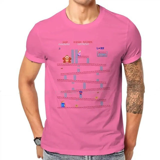 Mens Shirts 3D Digital Printing Casual Round Neck Short Sleeves T-shirt