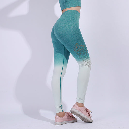 Yoga Pants & Leggings Gradient Seamless Yoga Pants Womens Running Sports Tights